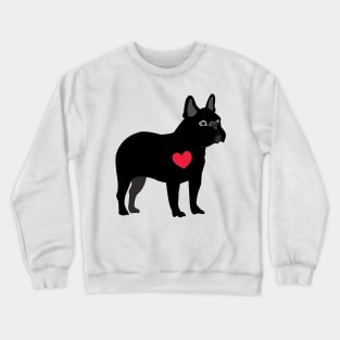 Black French Bulldog Crewneck Sweatshirt